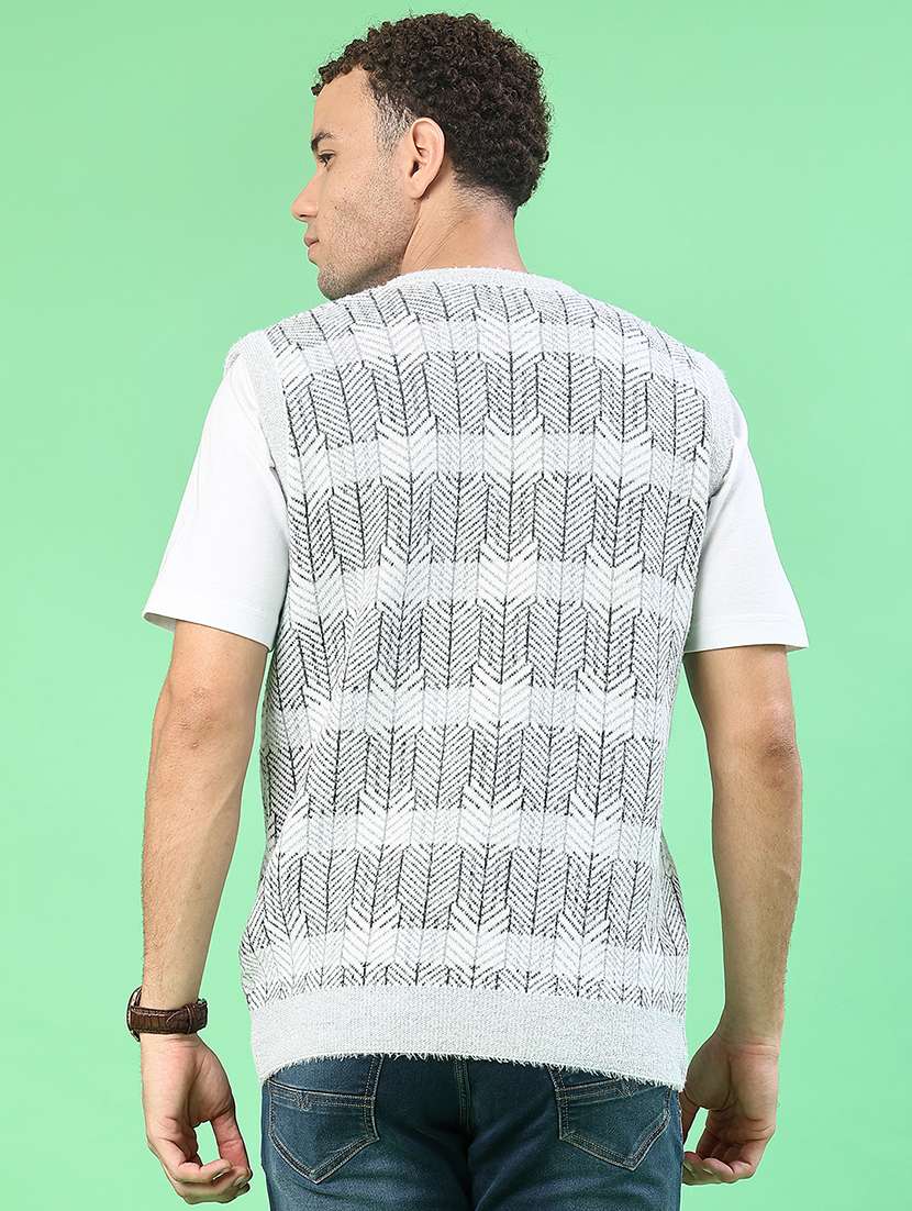 men self design sleeveless regular fit pullover  - 22171072 -  Standard Image - 3