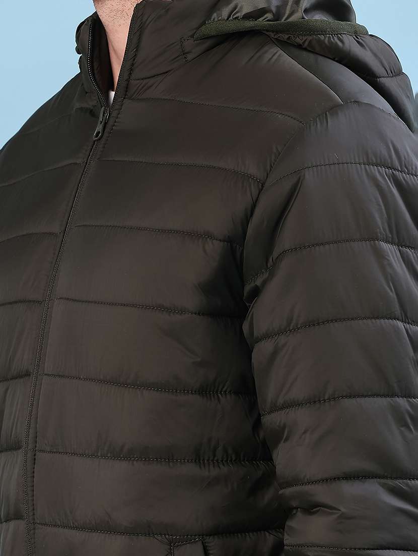 men solid long sleeve lightweight puffer jacket - 22171106 -  Standard Image - 5