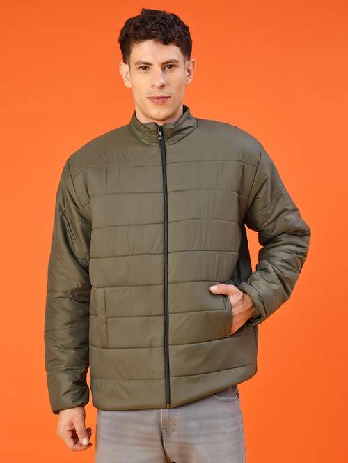 men solid long sleeve lightweight puffer jacket - 22171107 -  Standard Image - 0