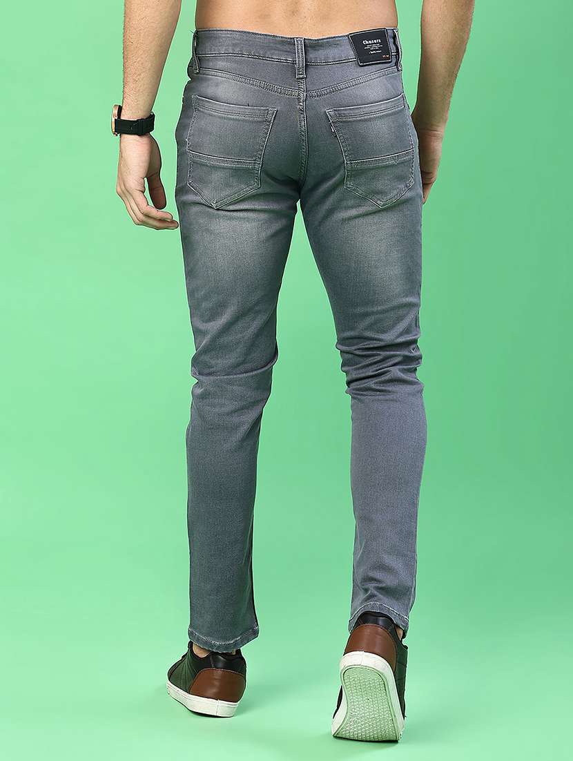 men washed mid rise full length jeans - 22171172 -  Standard Image - 3