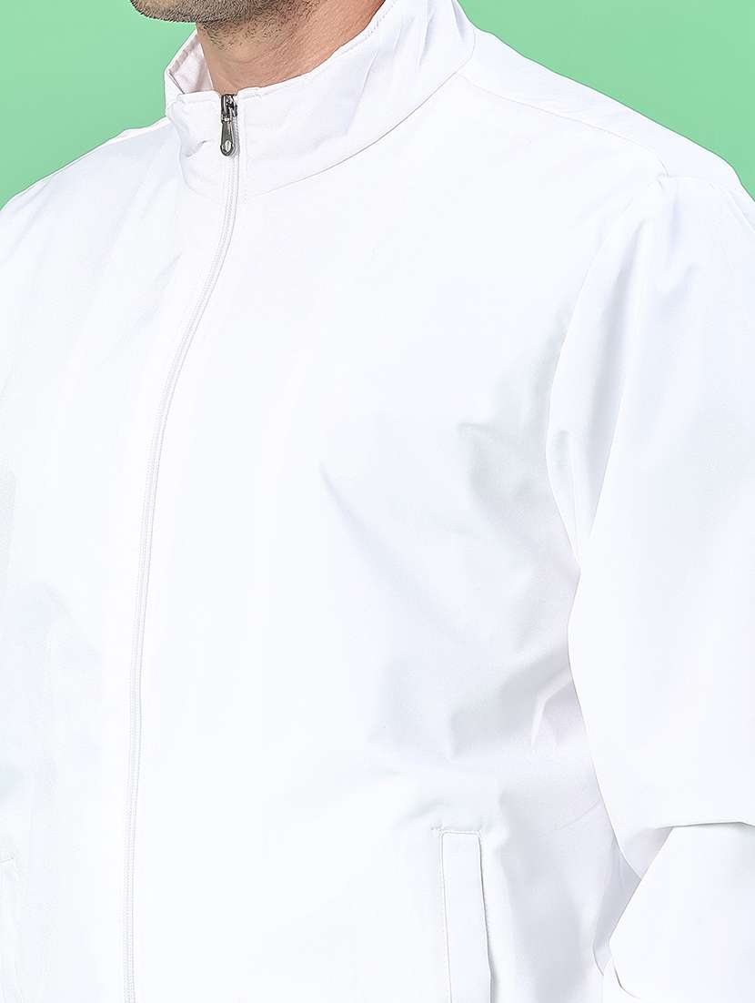 men solid long sleeve lightweight bomber jacket - 22171202 -  Standard Image - 5