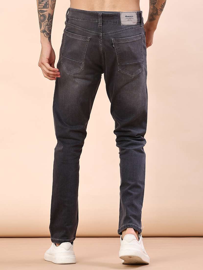 Men Washed Mid Rise Full Length Jeans - 22171260 -  Standard Image - 3