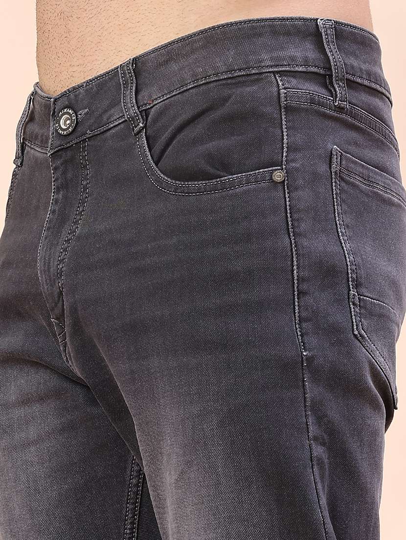 Men Washed Mid Rise Full Length Jeans - 22171260 -  Standard Image - 5