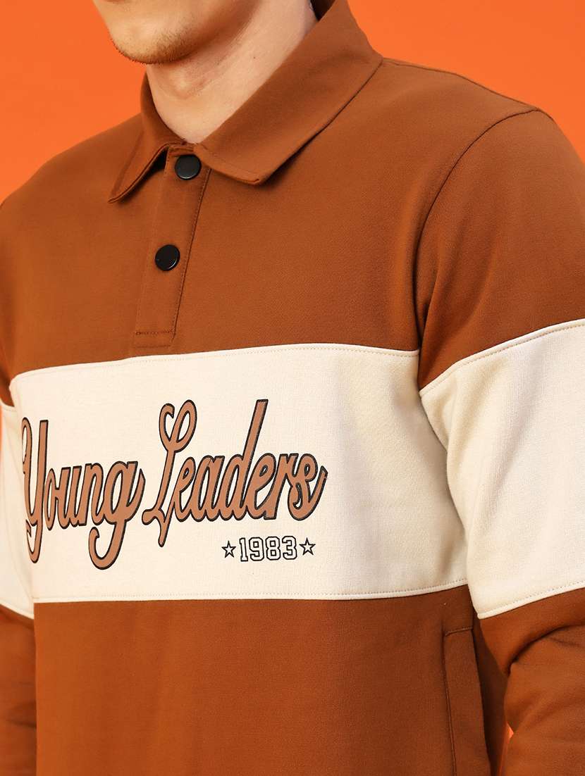 men chest print long sleeve regular fit sweatshirt - 22171286 -  Standard Image - 5