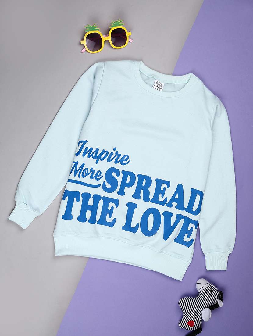 kids solid long sleeve sweatshirt