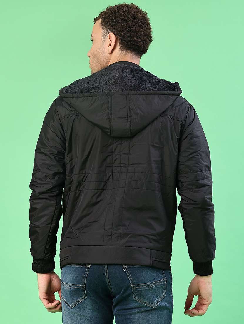 men solid long sleeve lightweight bomber jacket - 22171300 -  Standard Image - 3