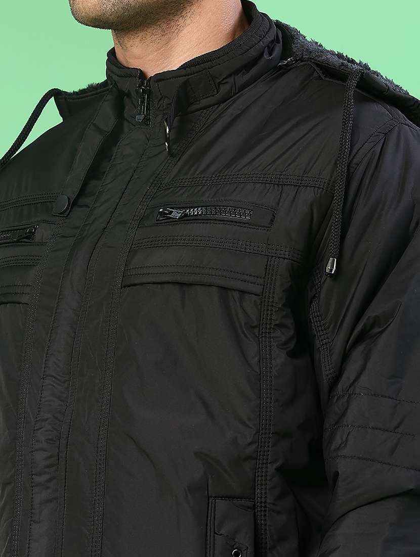 men solid long sleeve lightweight bomber jacket - 22171300 -  Standard Image - 5