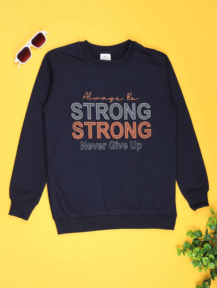 boys typographic long sleeve sweatshirt