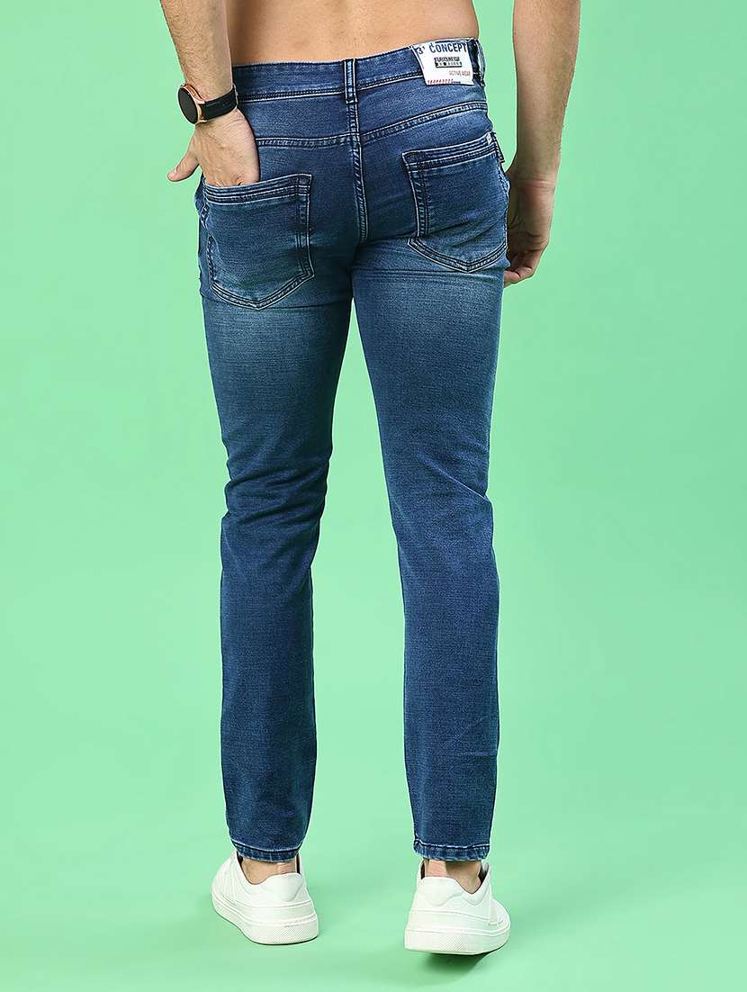 men washed mid rise full length jeans - 22171346 -  Standard Image - 3