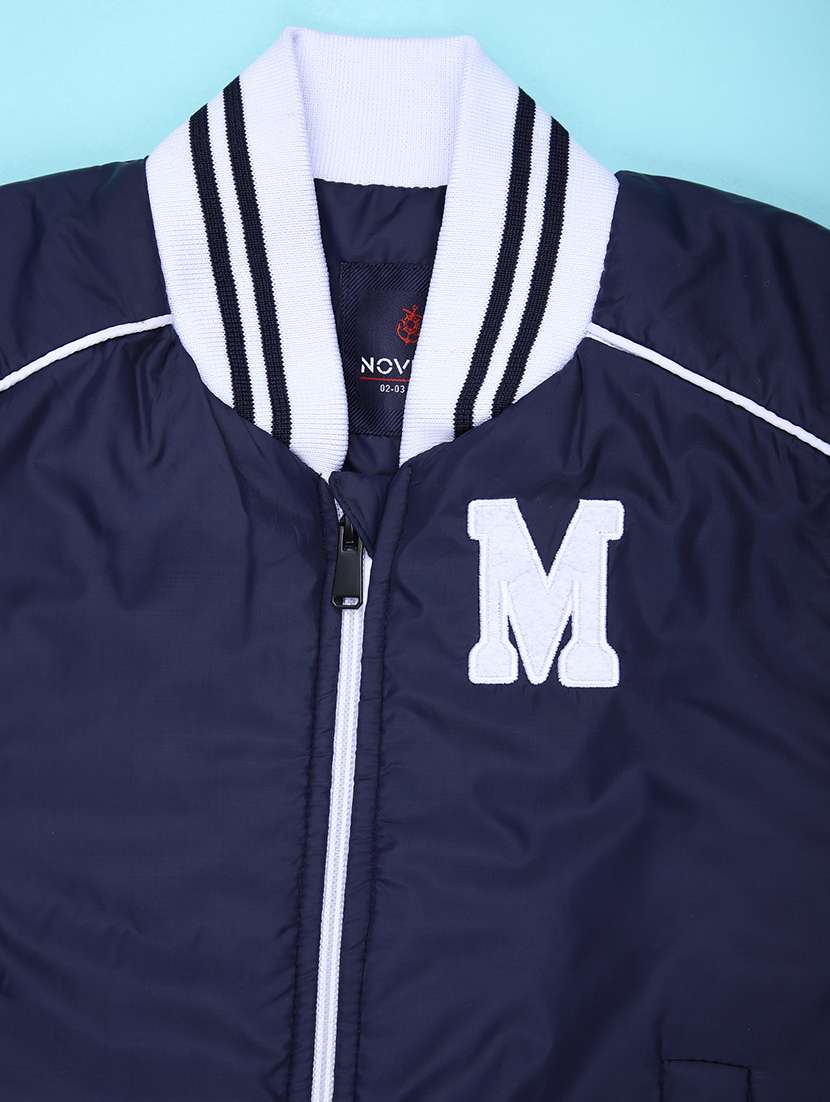 boys solid long sleeve varsity jacket - 22171347 -  Standard Image - 3