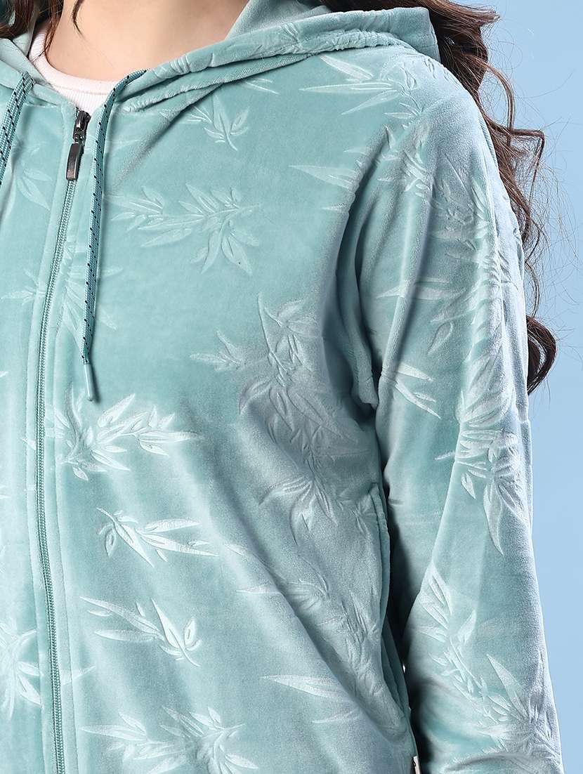 women printed long sleeve hooded sweatshirt - 22171410 -  Standard Image - 5