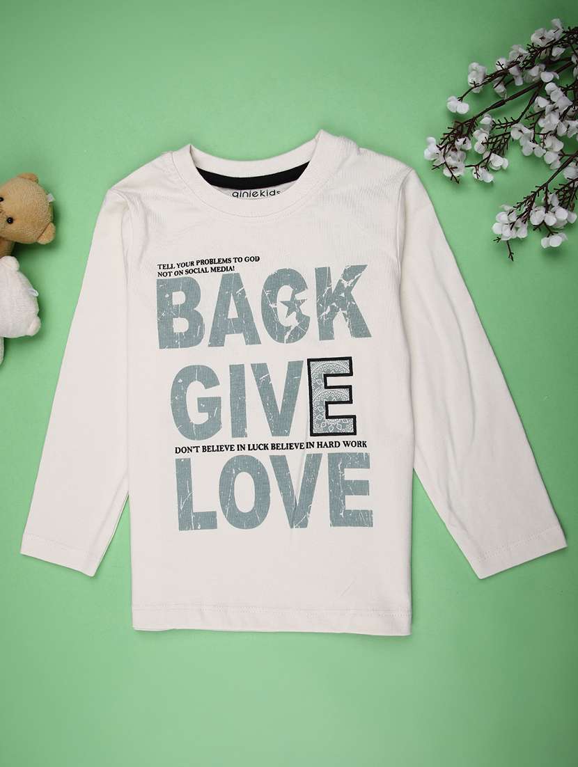boys printed long sleeve t-shirt