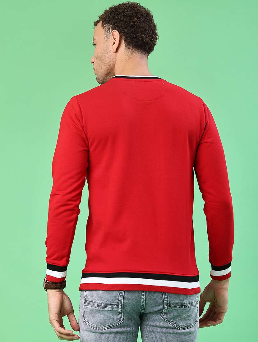 men chest print long sleeve regular fit sweatshirt - 22171519 -  Standard Image - 3