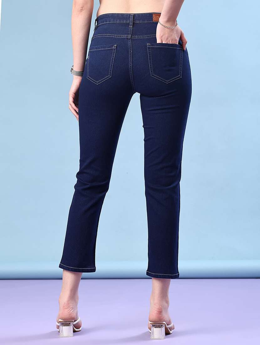 women solid mid rise slim jean - 22171625 -  Standard Image - 3