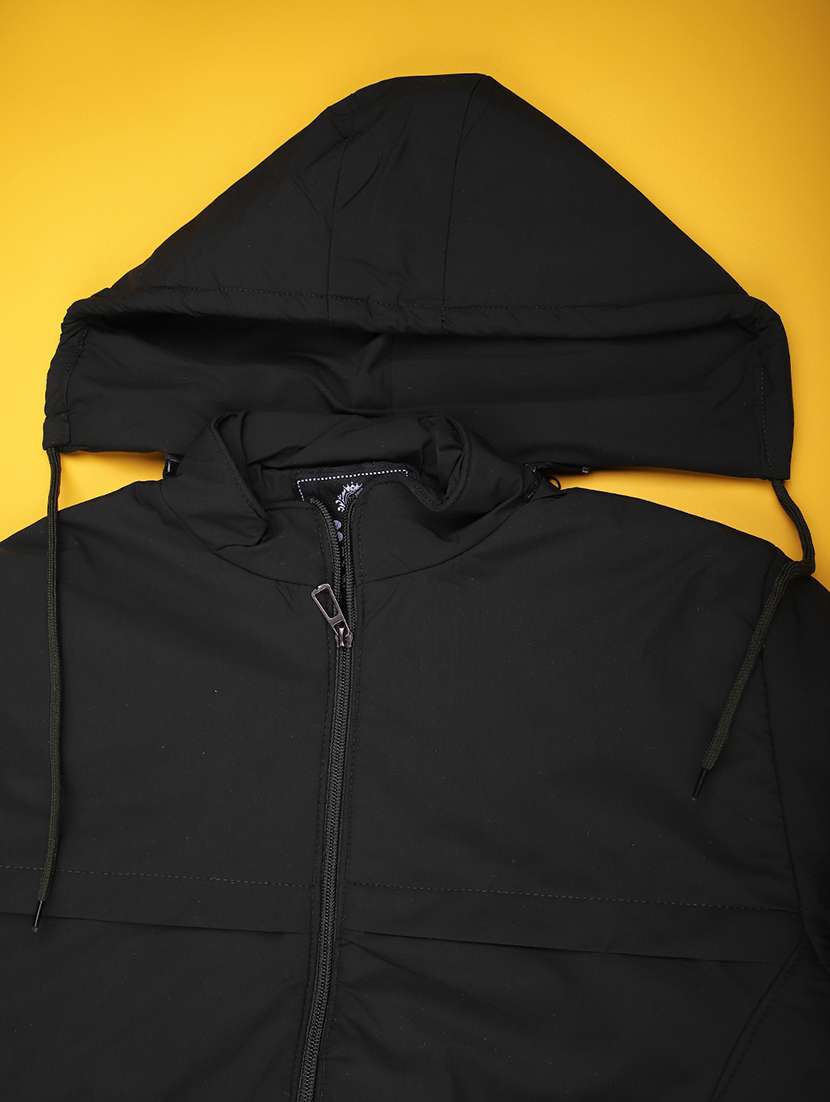 boys solid long sleeve hooded jacket - 22171631 -  Standard Image - 3