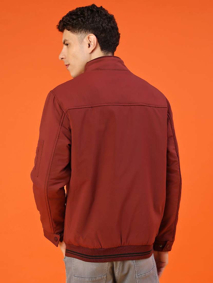 men solid long sleeve lightweight bomber jacket - 22171645 -  Standard Image - 3