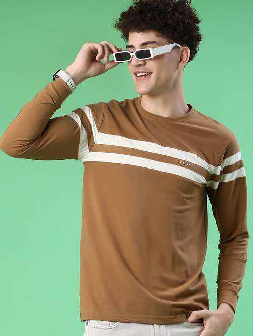 men striped long sleeve regular fit t-shirt - 22171675 -  Standard Image - 0