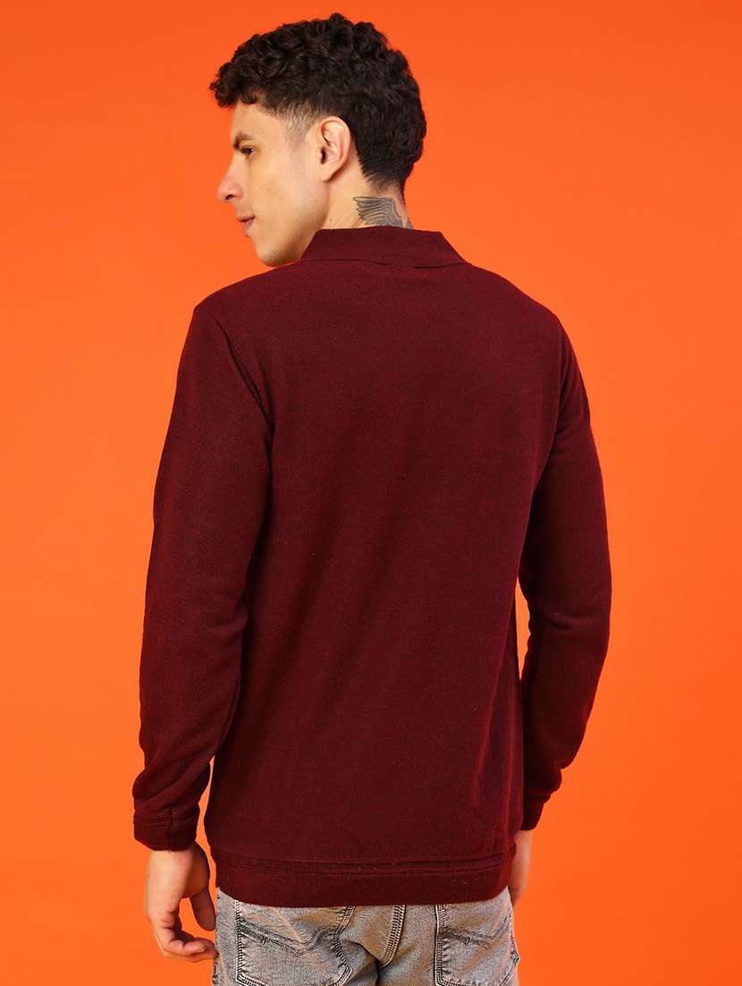 purple cotton blend pullover - 22171691 -  Standard Image - 3