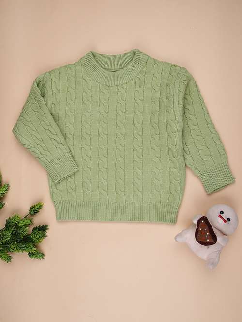 girls self design long sleeve sweater - 22171693 -  Standard Image - 0