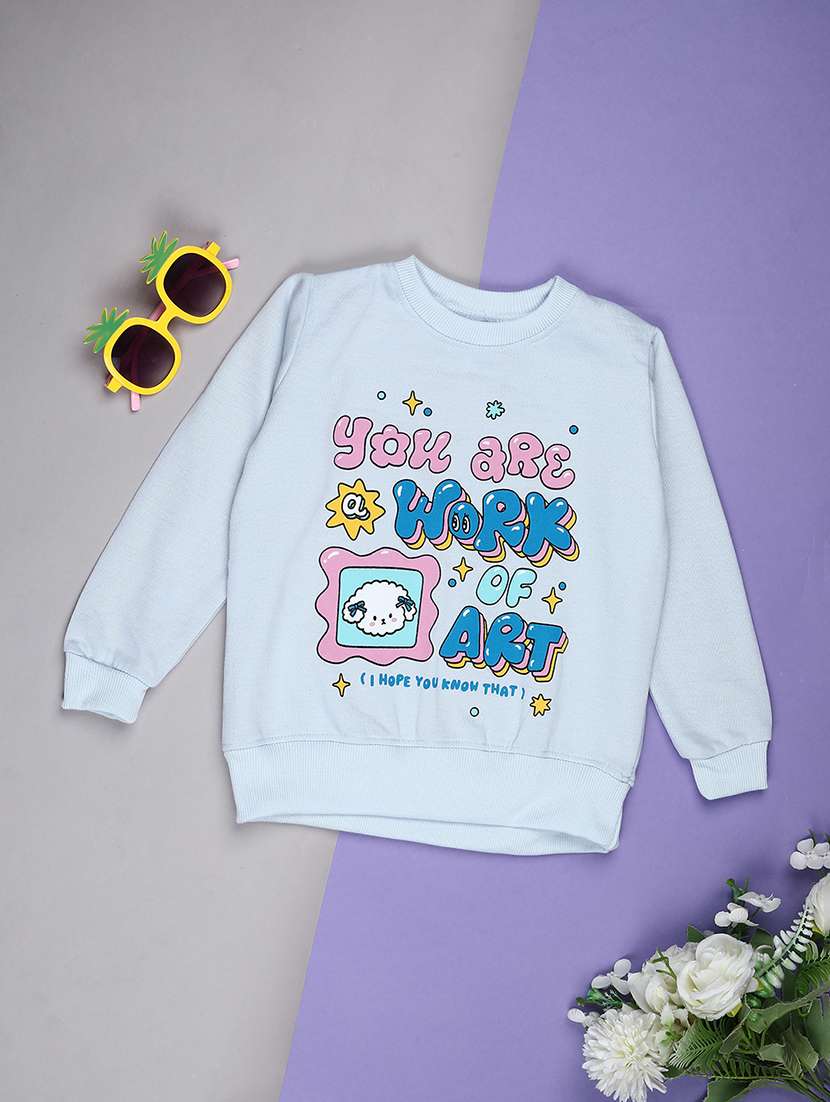 boys printed long sleeve sweatshirt