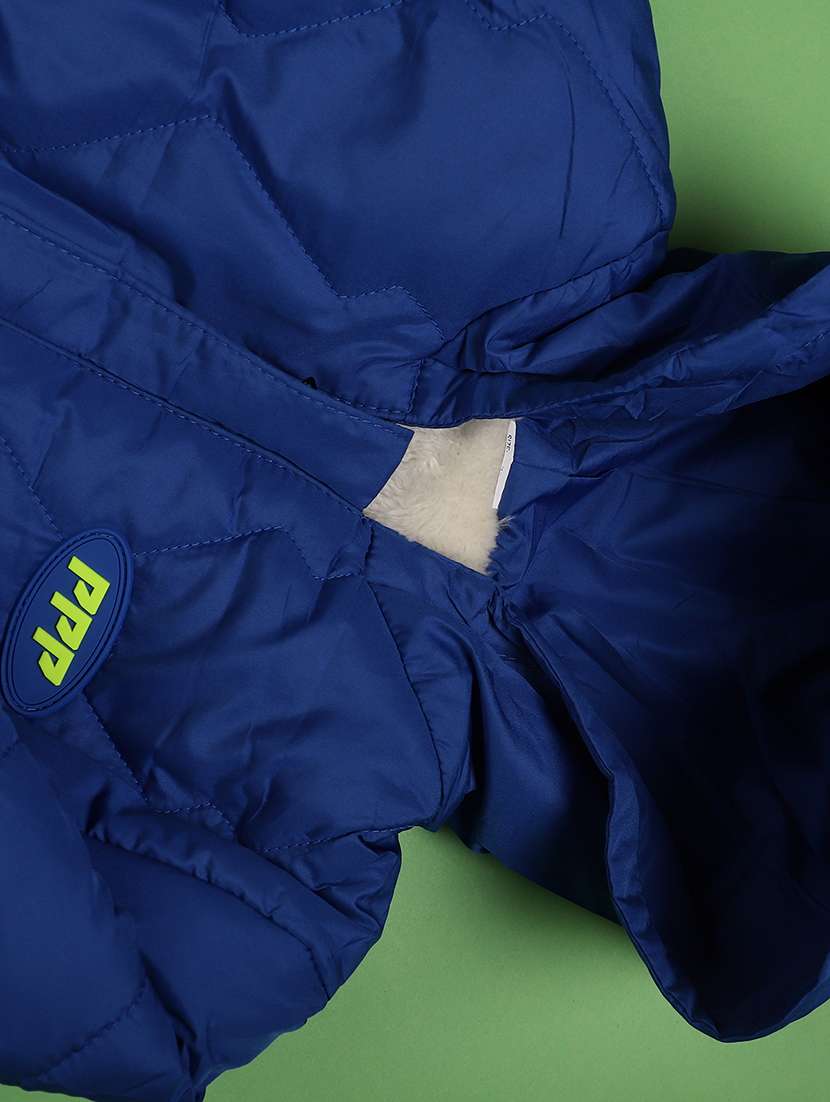 kids solid long sleeve hooded quilted jacket - 22171703 -  Standard Image - 3