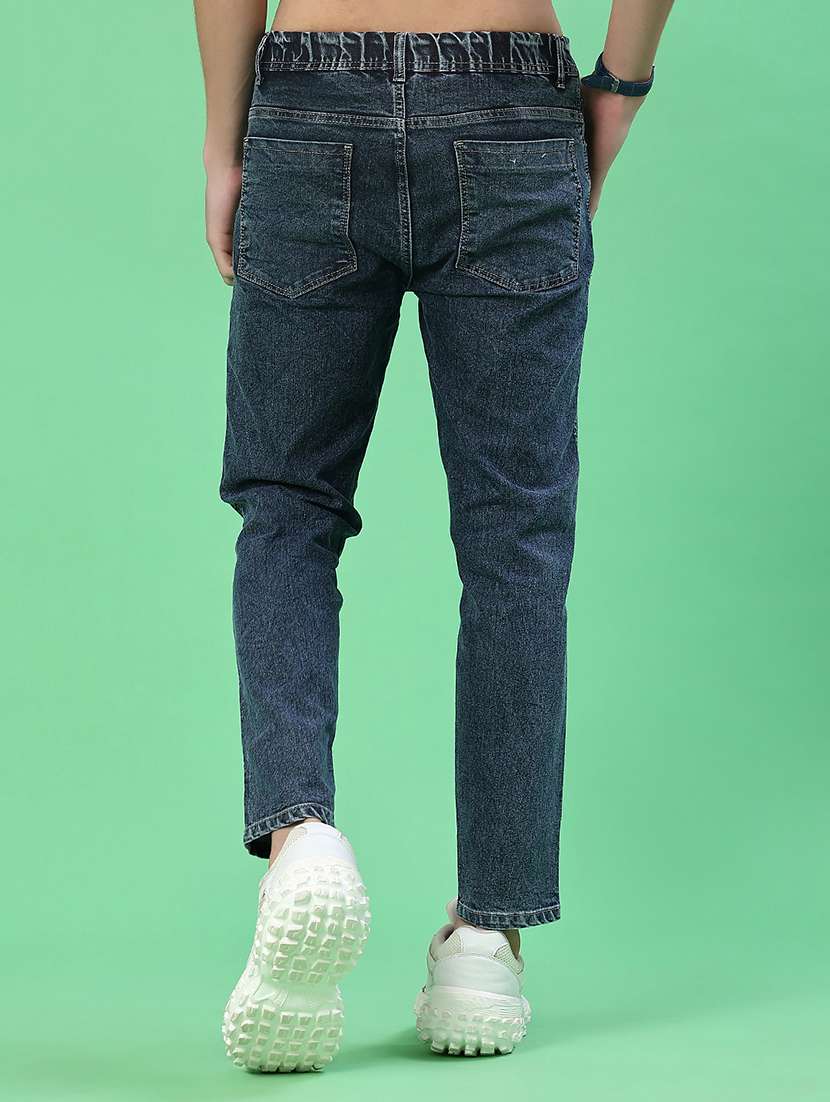 men plain mid rise full length jean - 22171744 -  Standard Image - 3