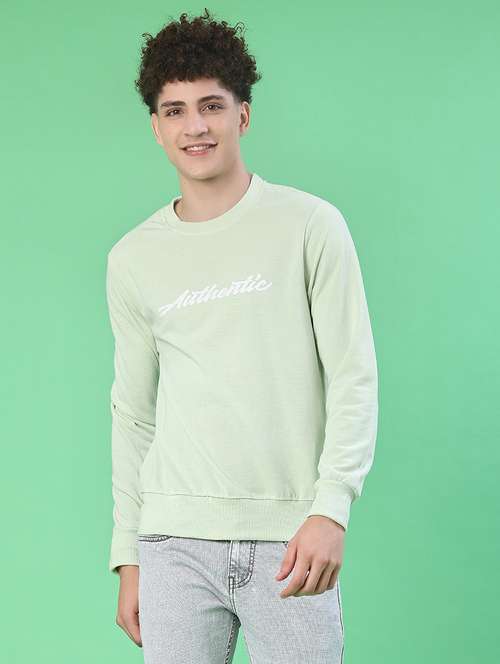 men chest print long sleeve regular fit sweatshirt - 22171764 -  Standard Image - 0