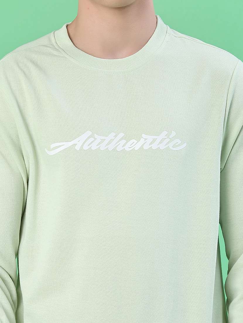 men chest print long sleeve regular fit sweatshirt - 22171764 -  Standard Image - 5