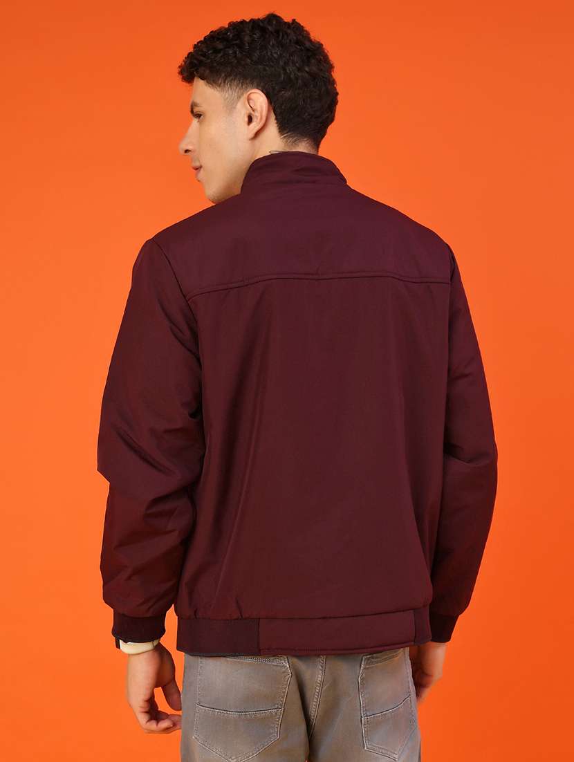 men solid long sleeve reversible bomber jacket - 22171774 -  Standard Image - 3