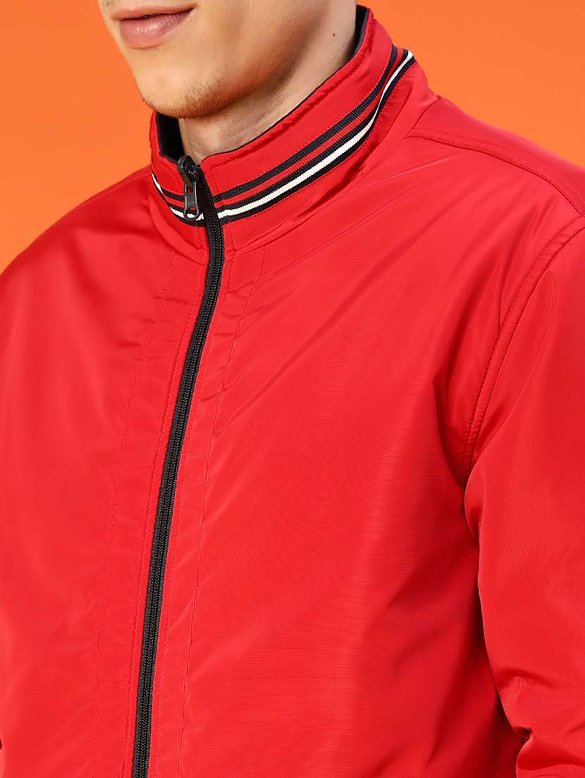 men solid long sleeve lightweight bomber jacket - 22171777 -  Standard Image - 5