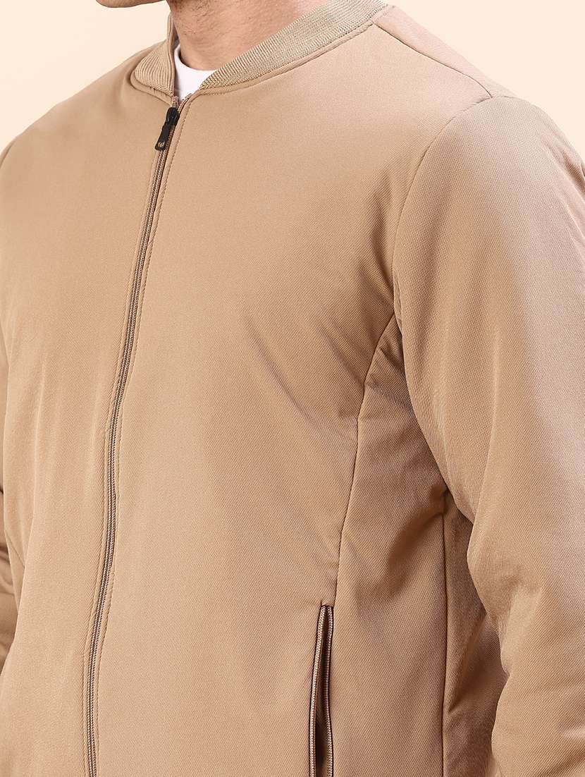 men solid long sleeve lightweight bomber jacket - 22171778 -  Standard Image - 5
