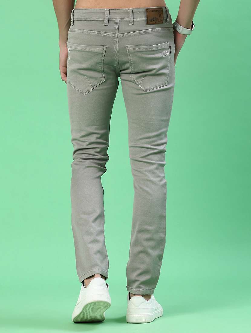men plain mid rise full length jean - 22171782 -  Standard Image - 3