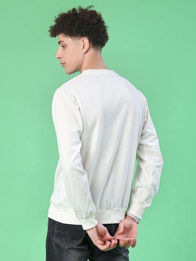 men chest print long sleeve regular fit sweatshirt - 22171865 -  Standard Image - 3