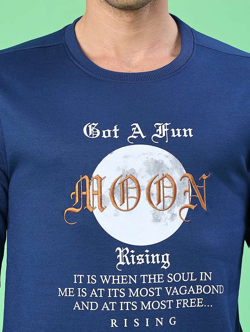 men front print long sleeve regular fit sweatshirt - 22171867 -  Standard Image - 5