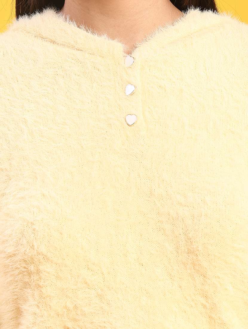 women solid long sleeve pullover - 22171879 -  Standard Image - 5