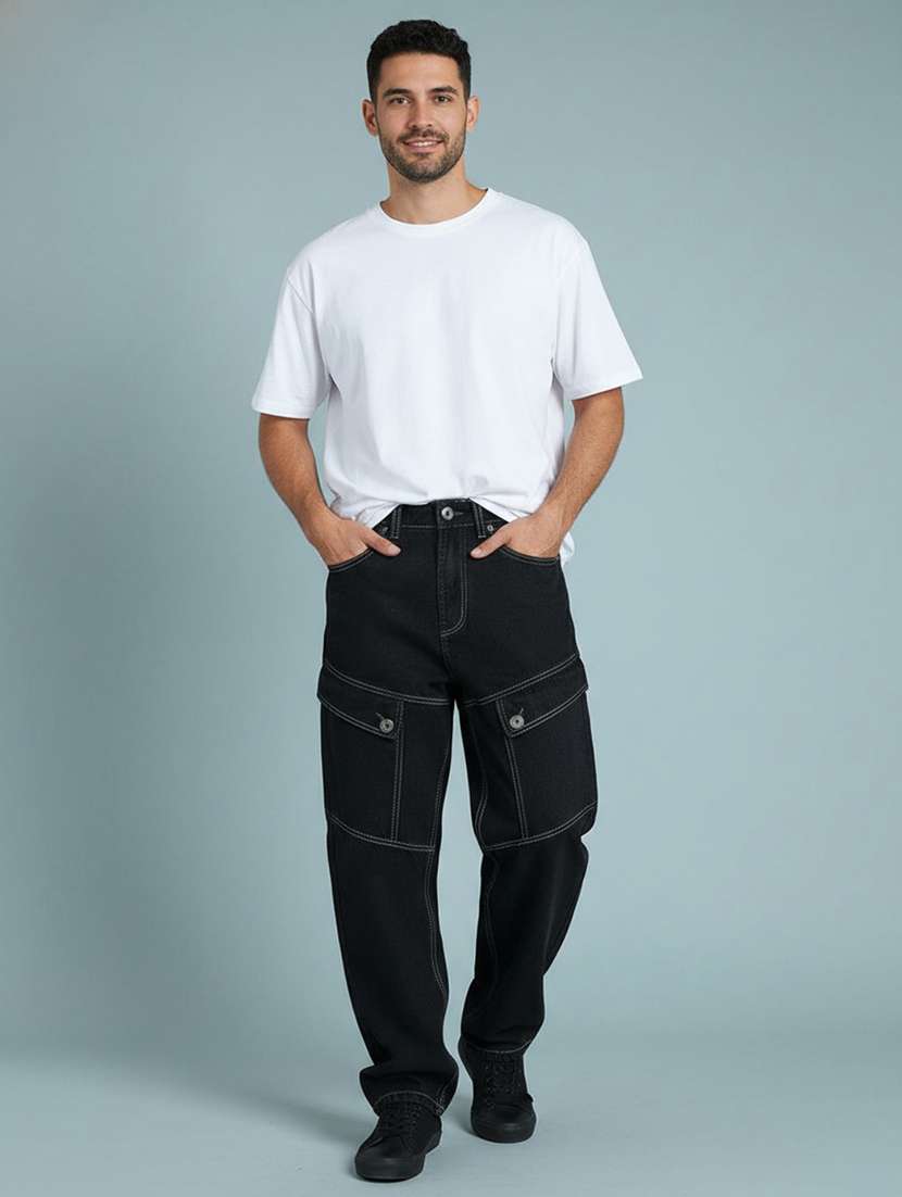men black denim jean - 22171894 -  Standard Image - 3