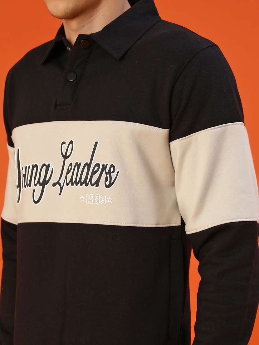 men chest print long sleeve regular fit sweatshirt - 22171972 -  Standard Image - 5