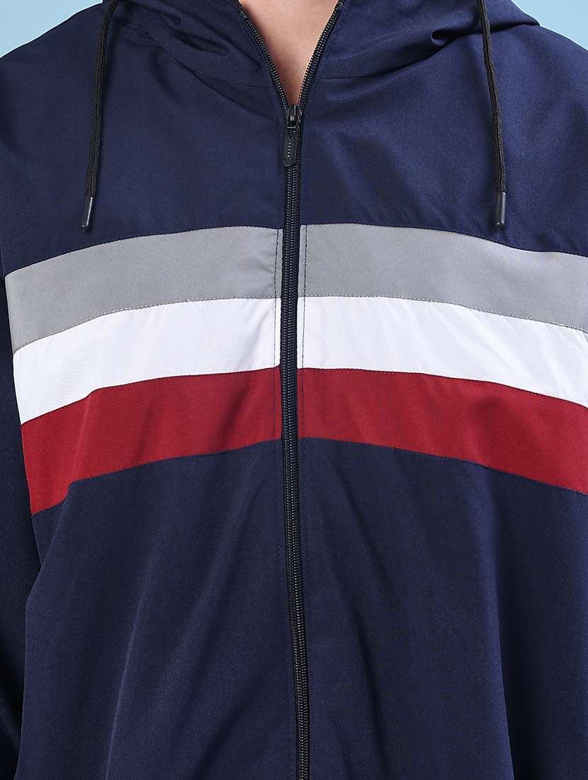 men color block long sleeve lightweight bomber jacket - 22171977 -  Standard Image - 5