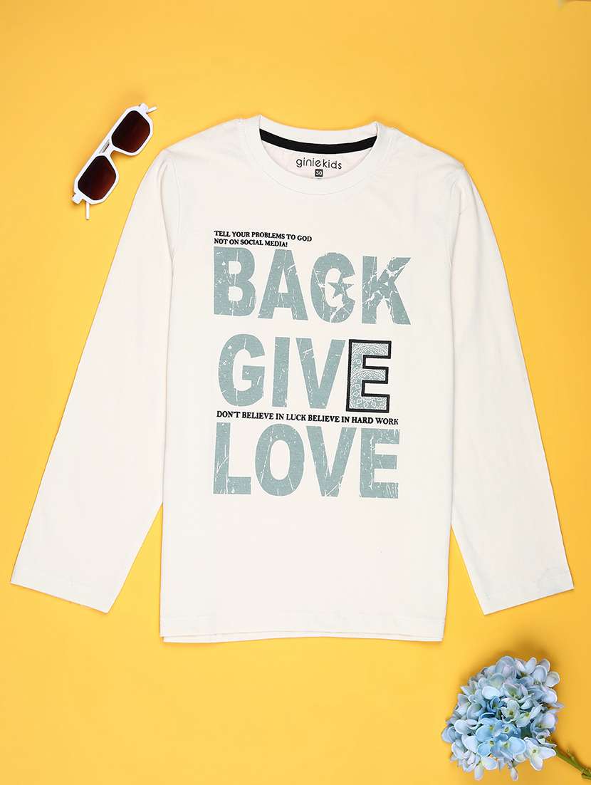 boys printed long sleeve t-shirt