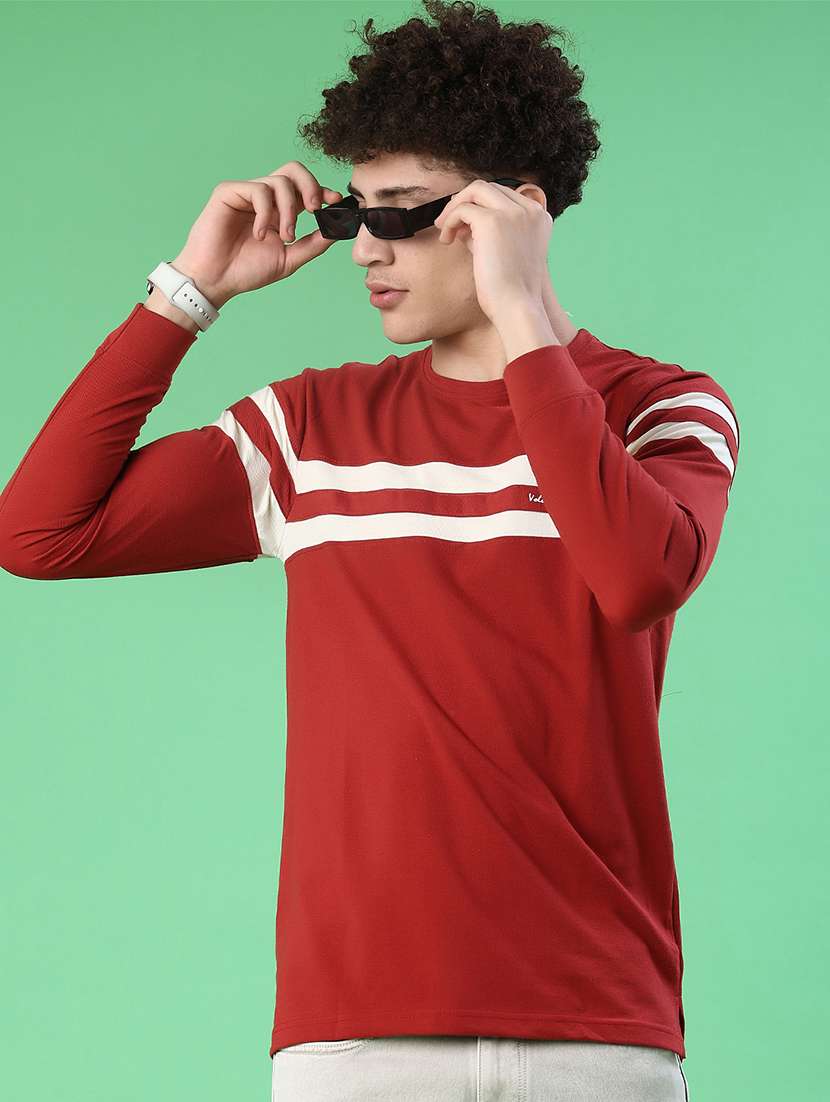 men tapered long sleeve t-shirt - 22171992 -  Zoom Image - 0