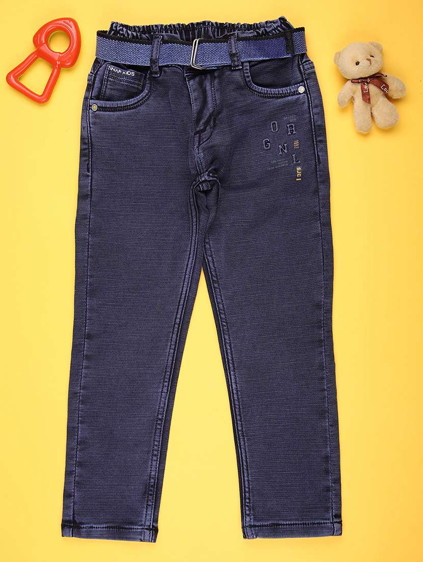 boys plain mid rise jeans