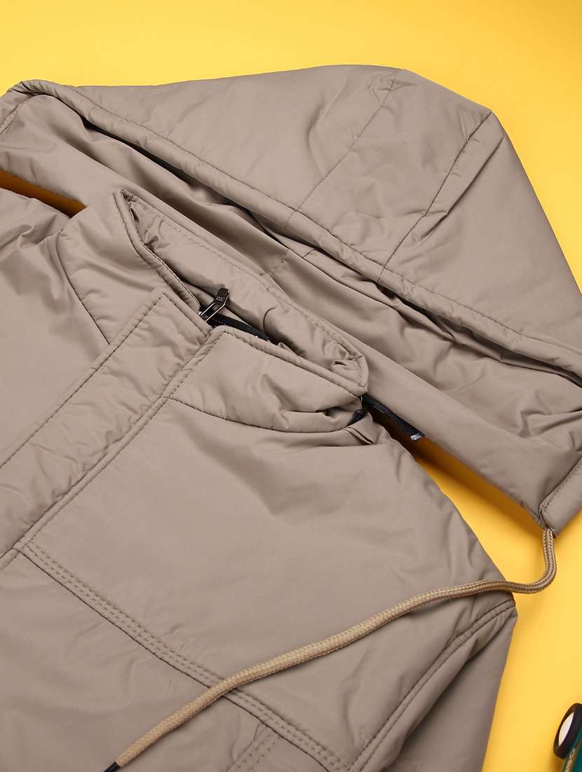 boys beige hooded casual jacket - 22171999 -  Standard Image - 3