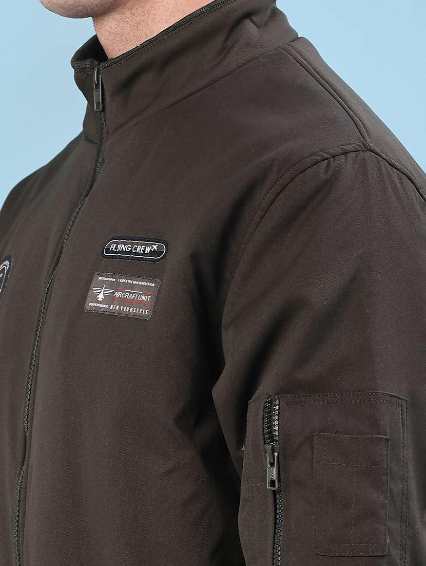 men solid long sleeve lightweight bomber jacket - 22172004 -  Standard Image - 5