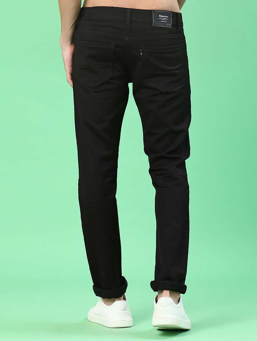 men plain mid rise full length jean - 22172091 -  Standard Image - 3