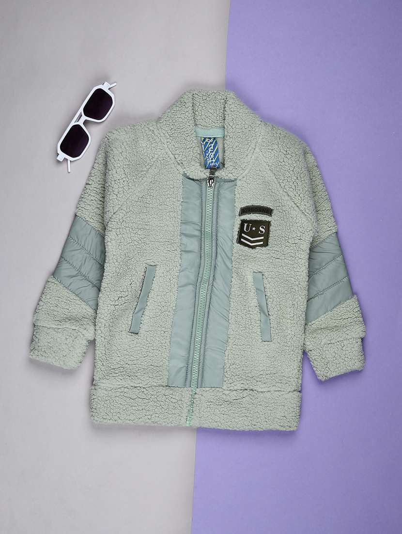 boys solid long sleeve sweatshirt