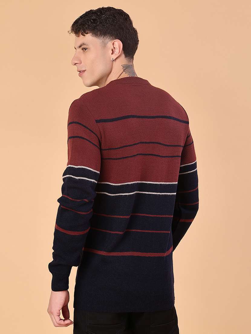 navy blue cotton blend pullover - 22172146 -  Standard Image - 3