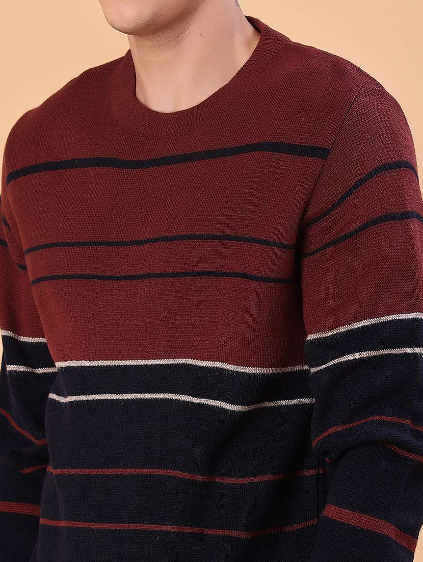 navy blue cotton blend pullover - 22172146 -  Standard Image - 5