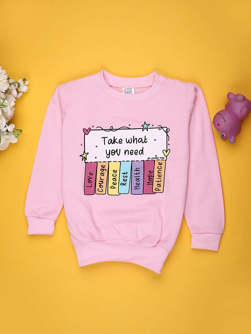 kids solid long sleeve sweatshirt