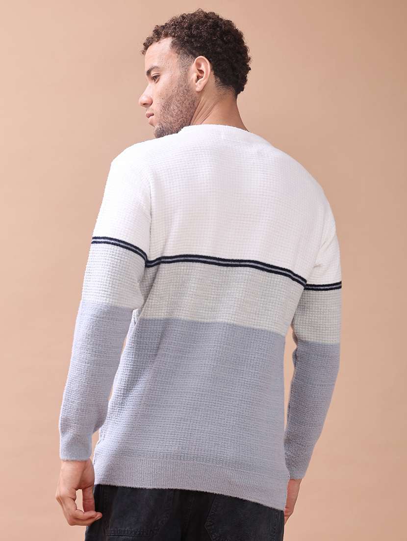 men self design long sleeve regular fit pullover  - 22172196 -  Standard Image - 3
