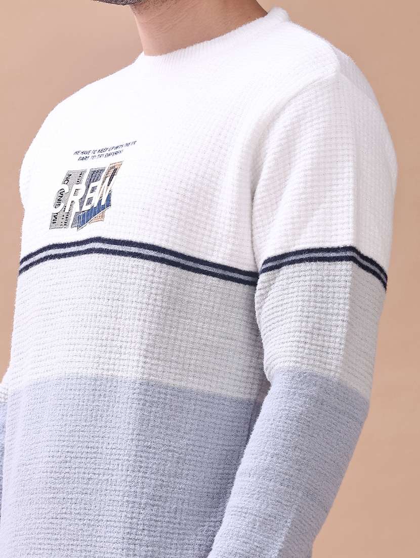 men self design long sleeve regular fit pullover  - 22172196 -  Standard Image - 5